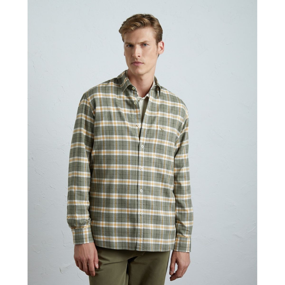 Chemise manches longues carreaux en viyella classic fit Lloyd s