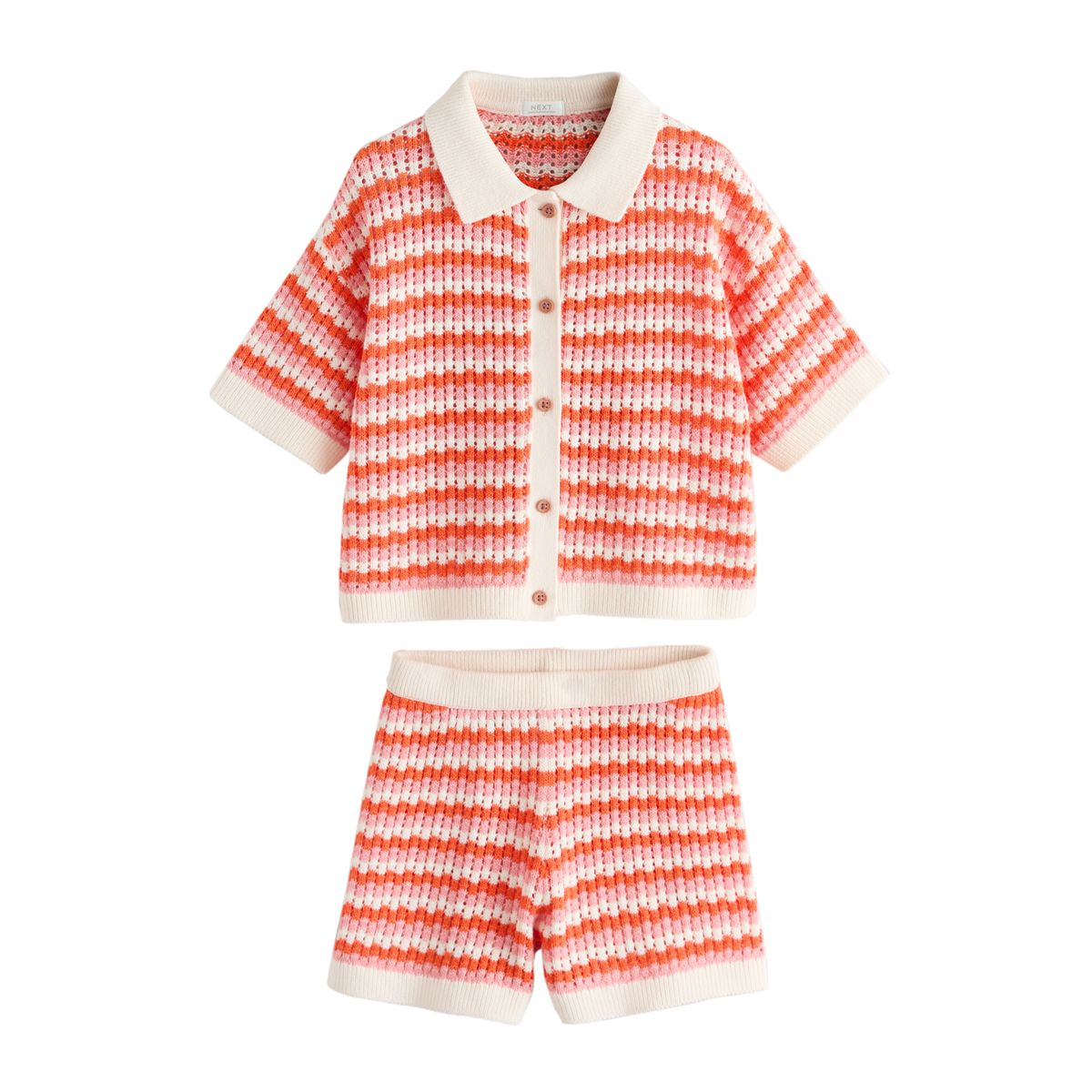 Ensemble chemise en maille et short, NEXT