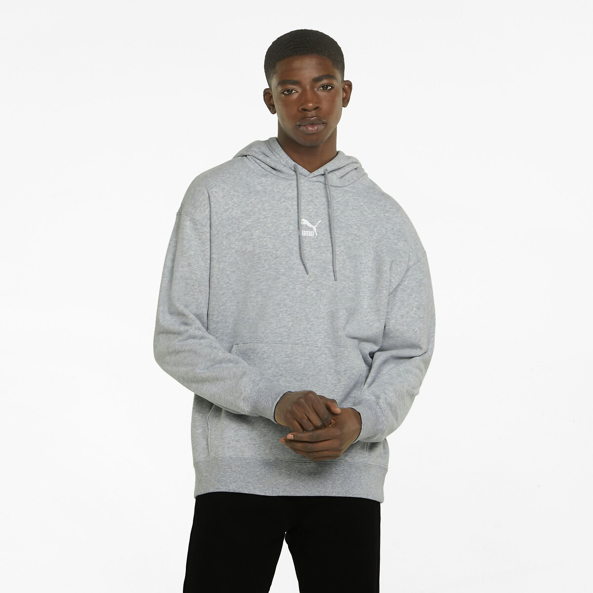 light grey puma hoodie