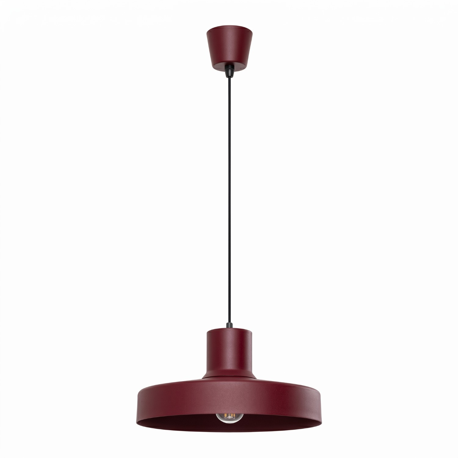 Suspension Acier Bordeaux E27 1 BILO, EDEN