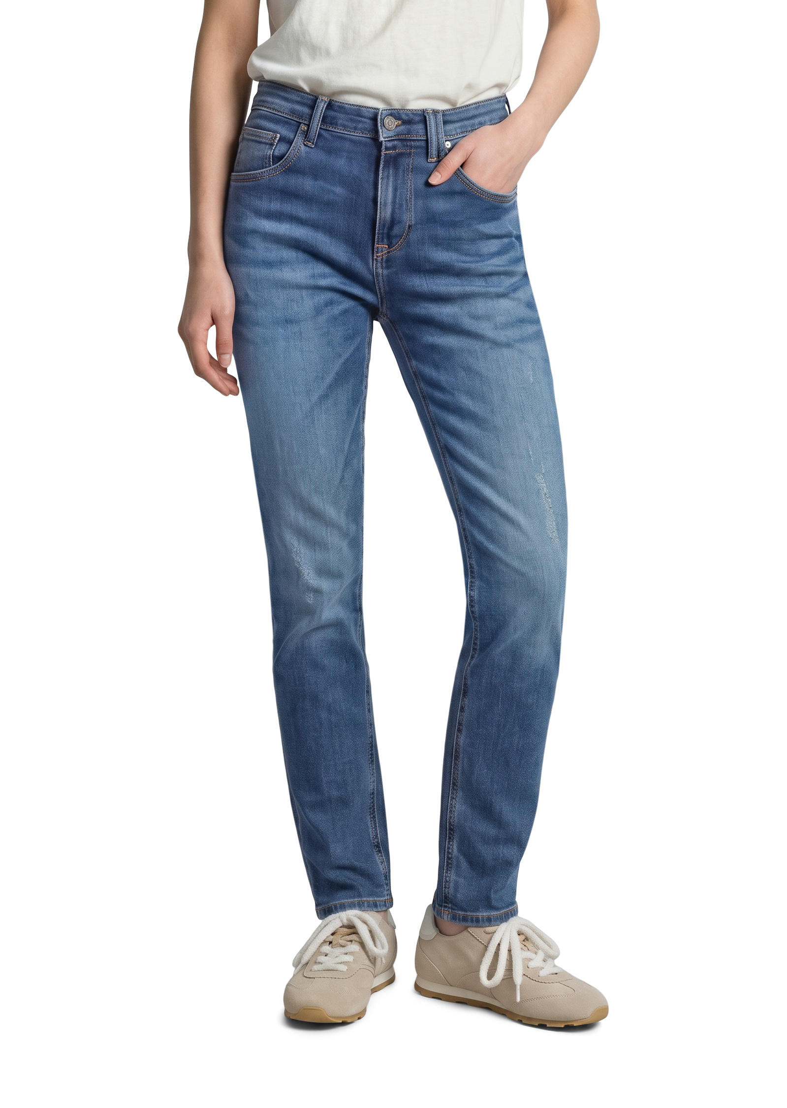 Jeans modèle Freja boyfriend en coton biologique mélangé, MARC O’POLO DENIM