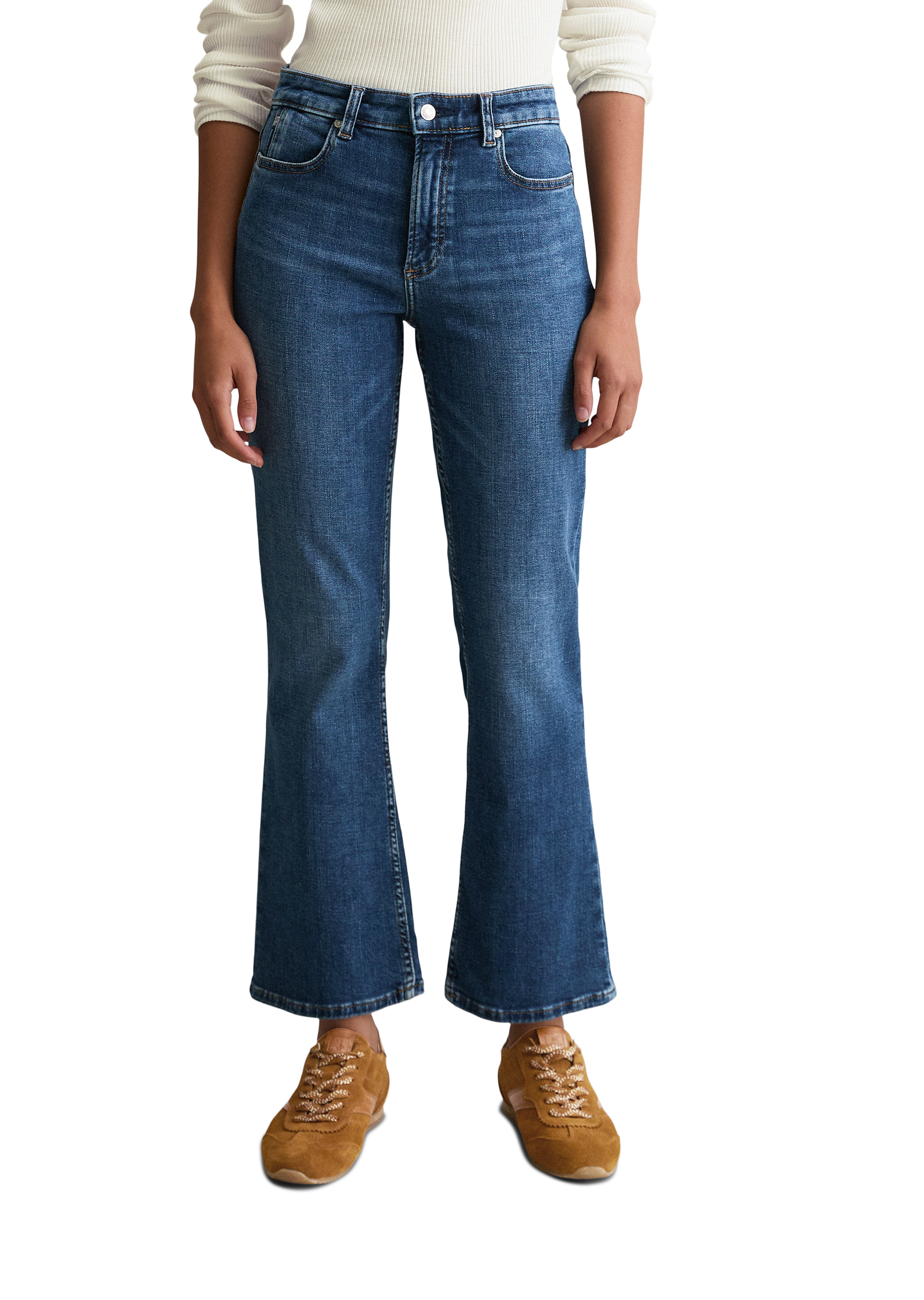Jeans modèle Josina bootcut en Organic Cotton Stretch, MARC O’POLO DENIM