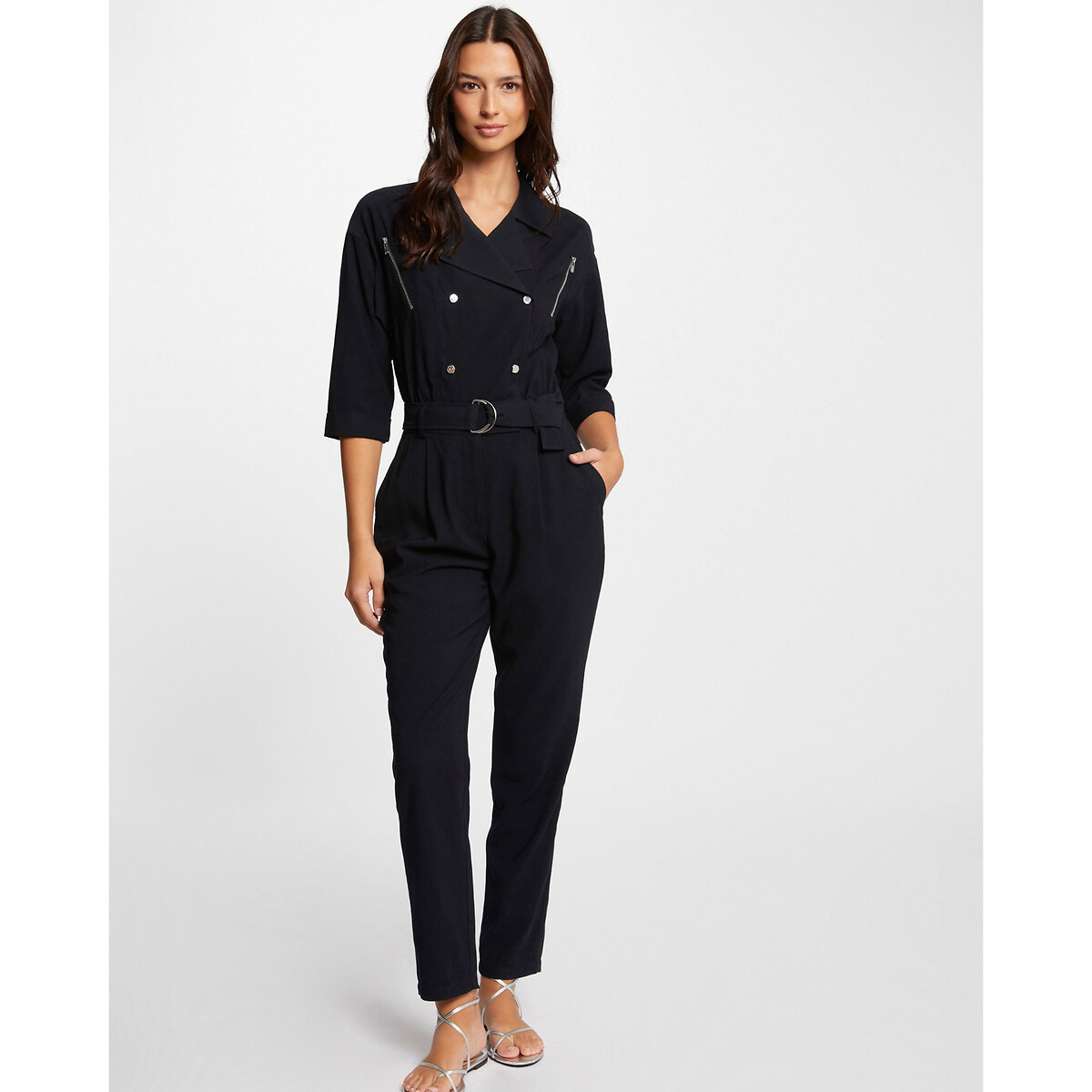 Image of Belted Jumpsuit