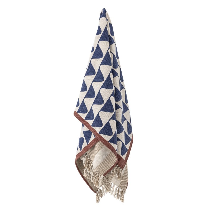 Plaid coton recyclé motif graphique  RIMME, BLOOMINGVILLE