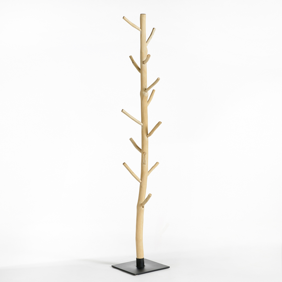 Product photograph of Nasaliser Teak Coat Stand from La Redoute UK