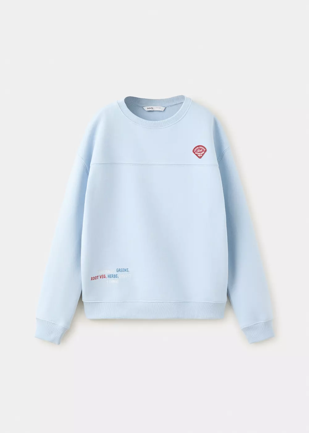 Sweat-shirt coton détails brodés, MANGO KIDS