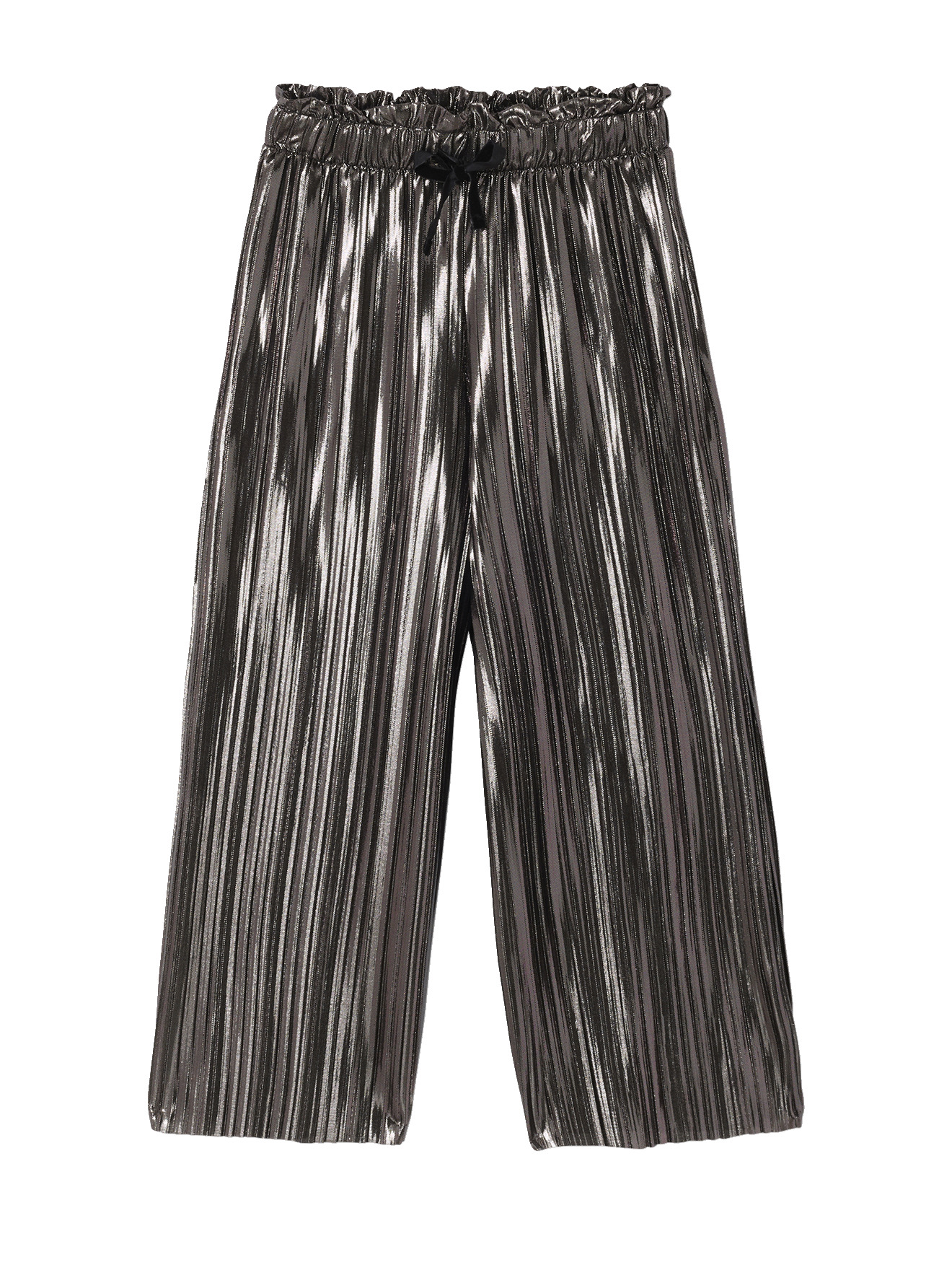 Pantalon large lamé plissé, VERTBAUDET