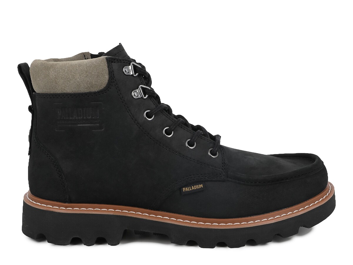 Bottines Trooperlites Grit Zip en cuir, PALLADIUM