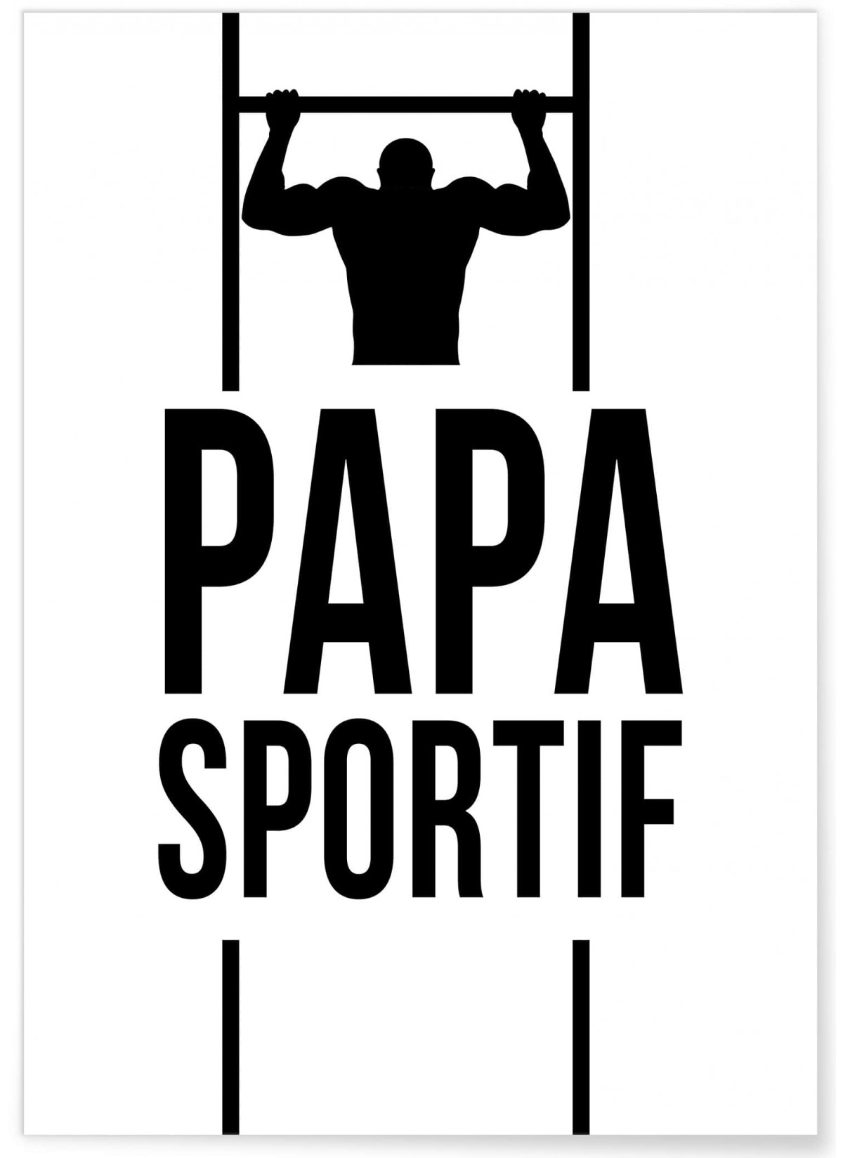 Affiche 'Papa sportif', L'AFFICHERIE