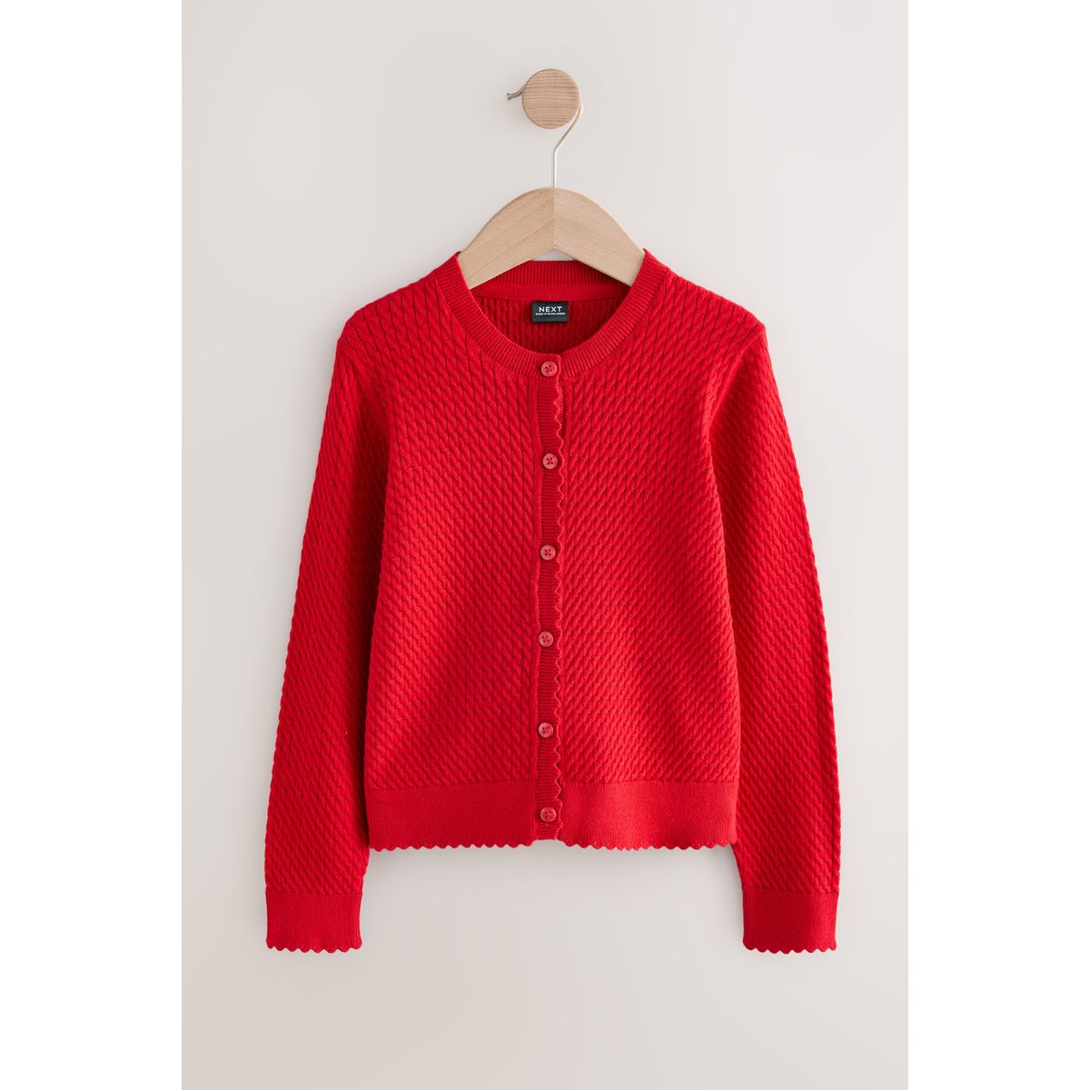 Cardigan d’école en maille torsadée, NEXT