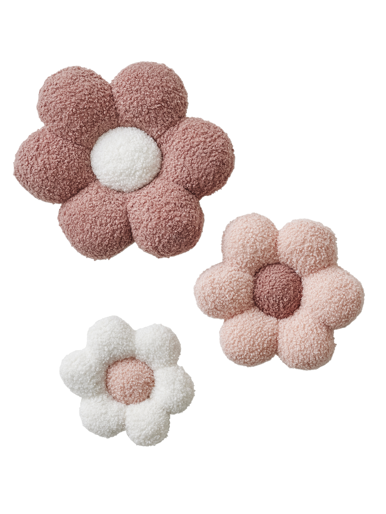 Lot de 3 fleurs bouclette, VERTBAUDET