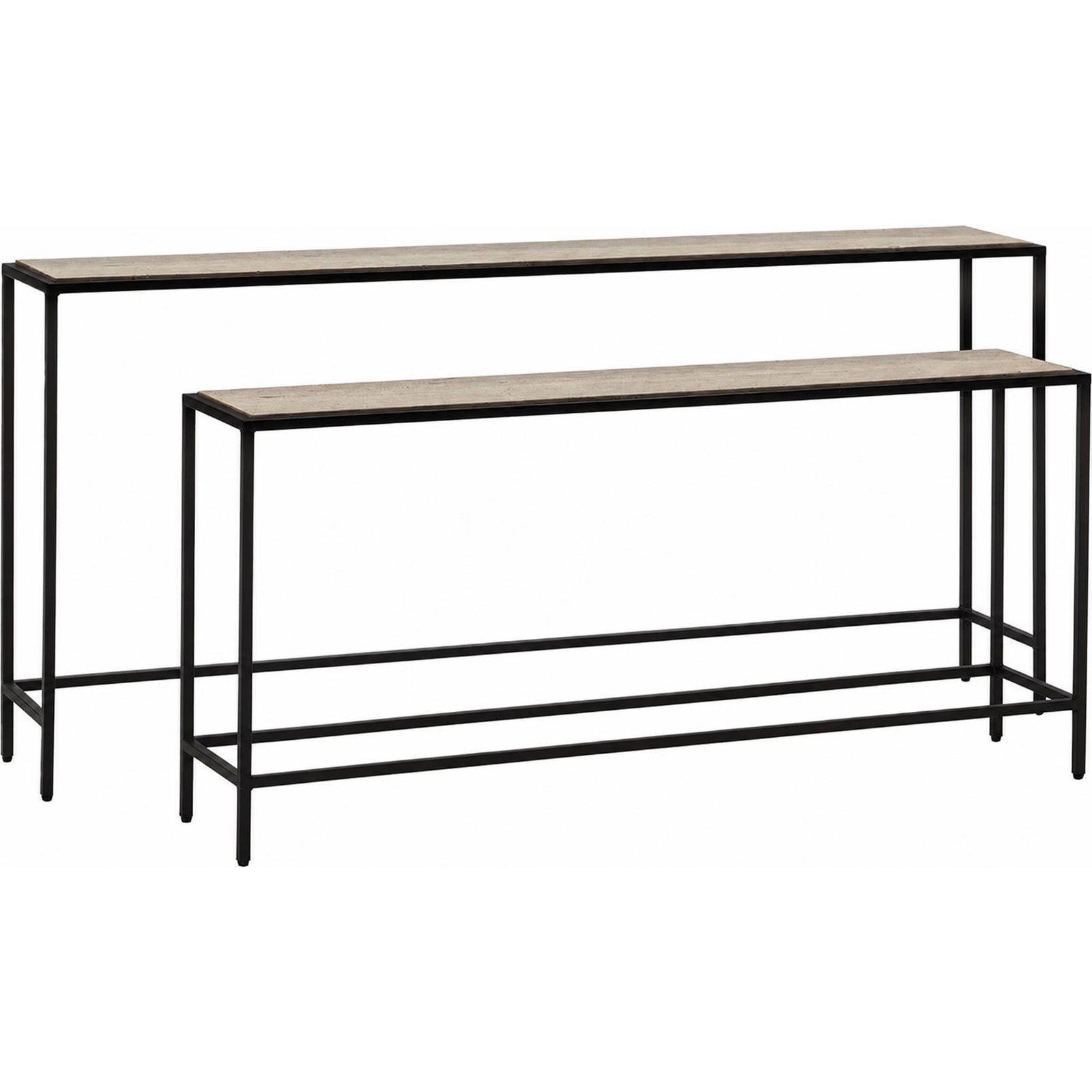 Console gigogne en travertin (lot de 2), RECOLLECTION