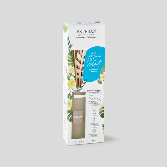 Bouquet parfumé rechargeable - Monoï Soleil 100ml, ESTEBAN