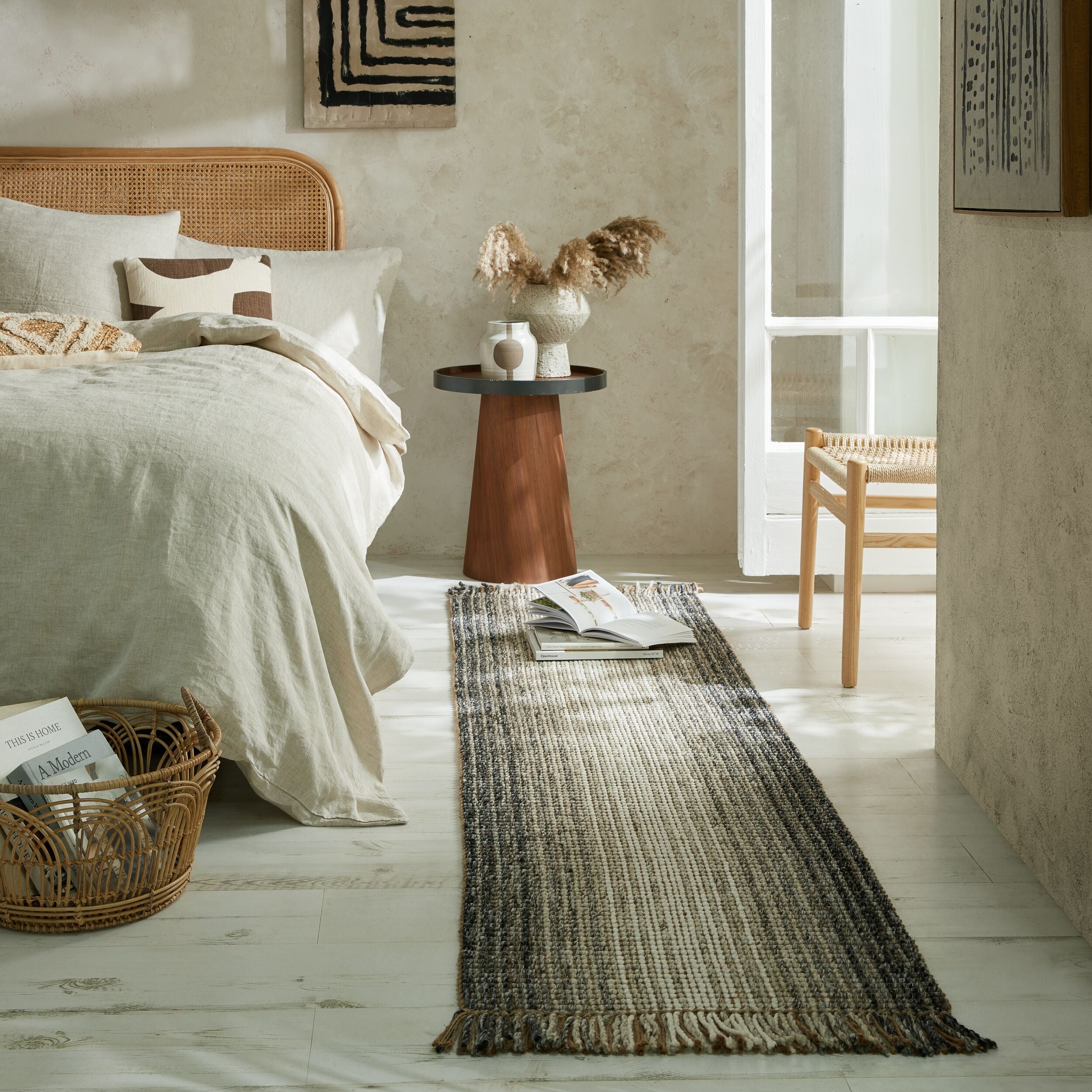 Tapis en jute de couloir OMBRE, FLAIR RUGS