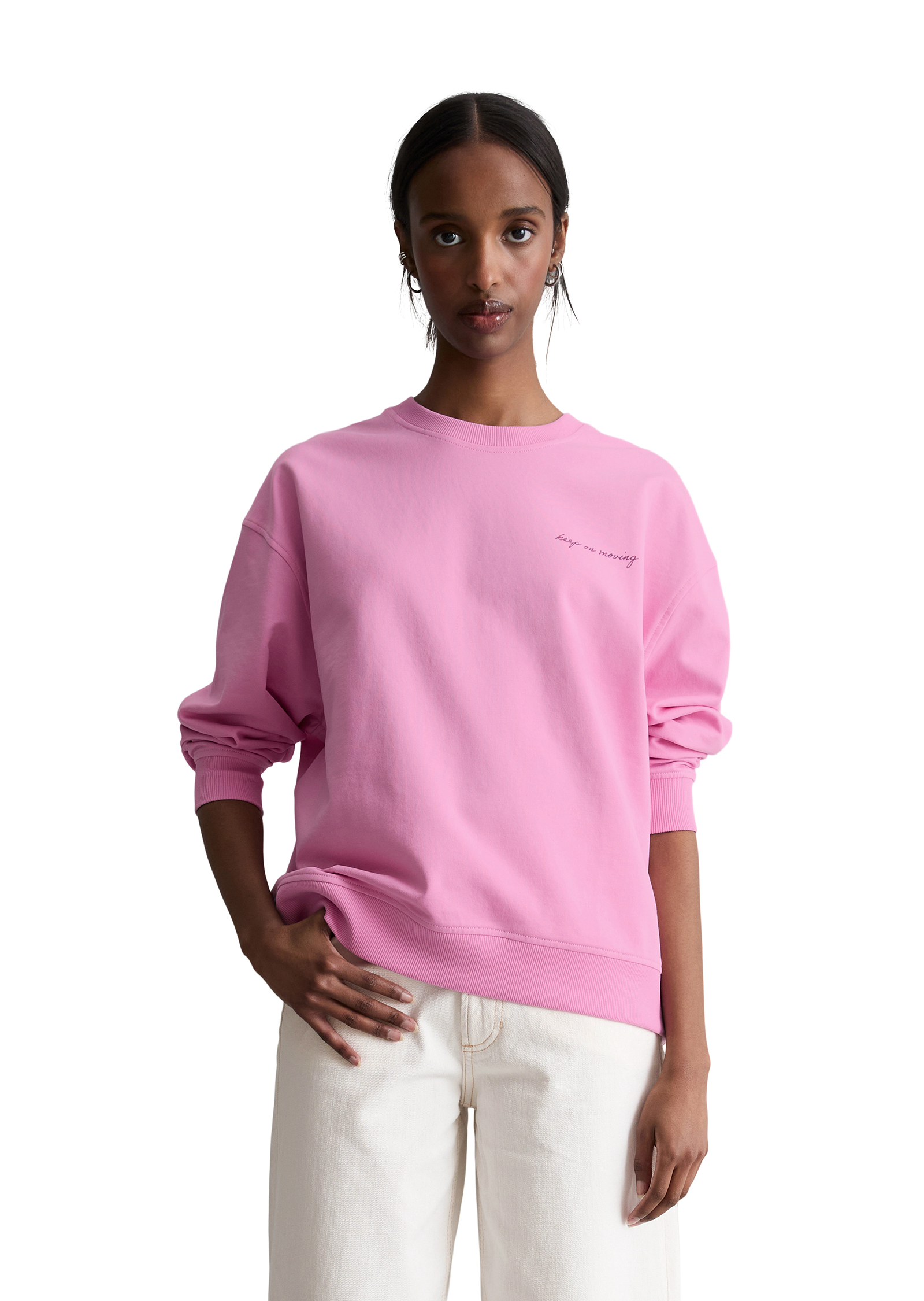 Sweat-shirt surdimensionné avec un imprimé marquant dans le dos, MARC O’POLO DENIM