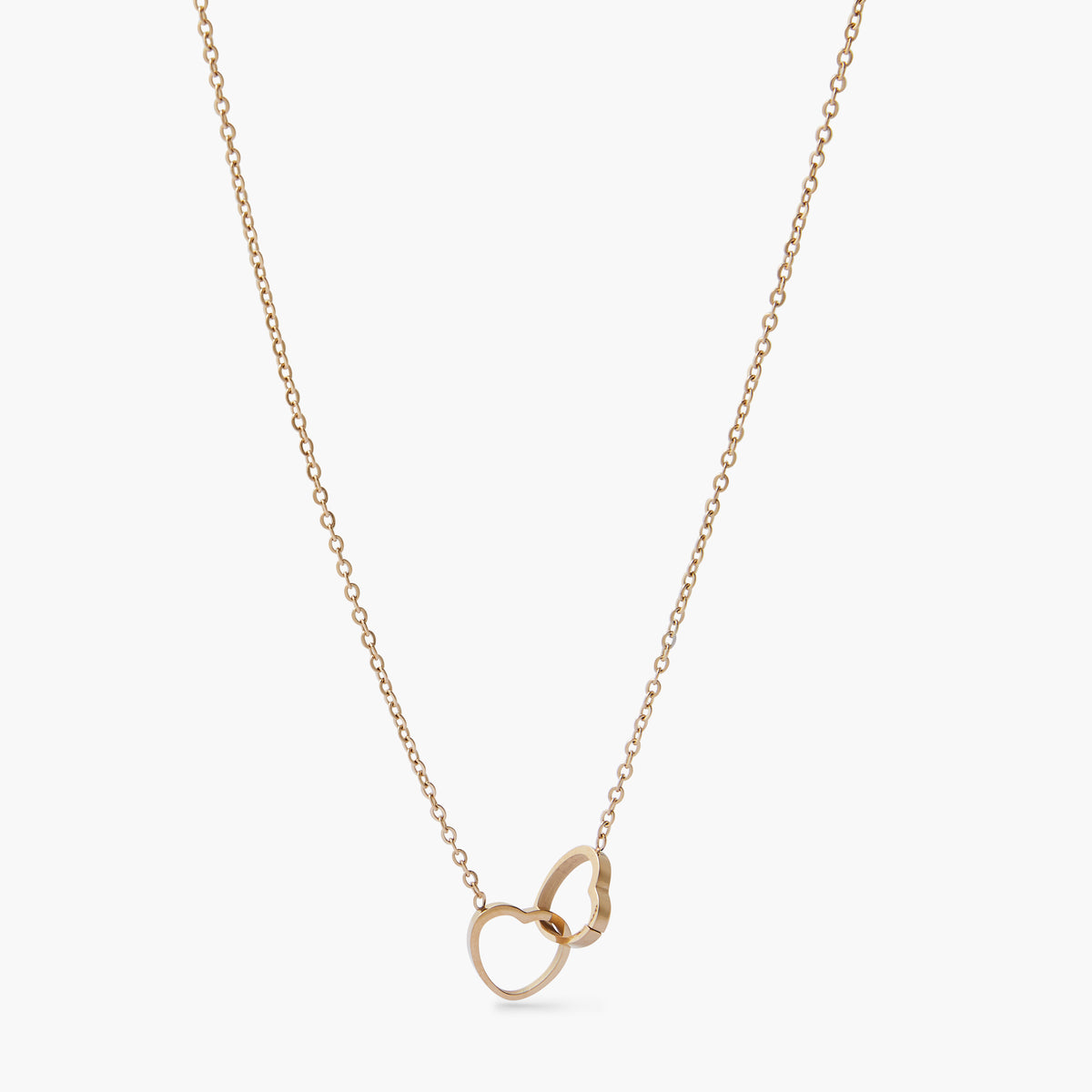 Collier cœur entremêlés acier inoxydable, BALABOOSTE