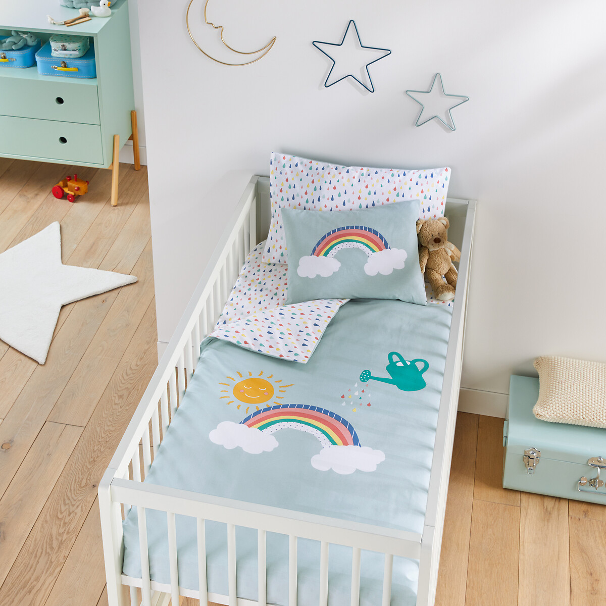 Housse De Couette En Coton Biologique Sunshine Imprime La Redoute Interieurs La Redoute