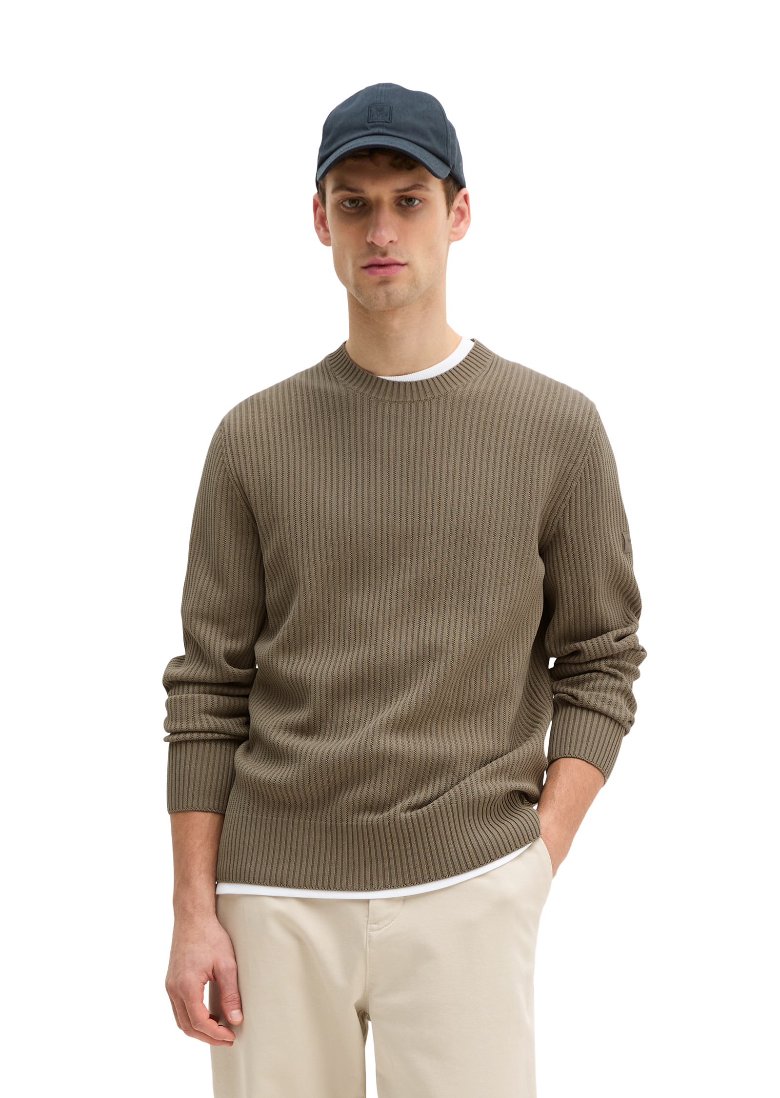 Pull-over regular en pur coton bio, MARC O'POLO