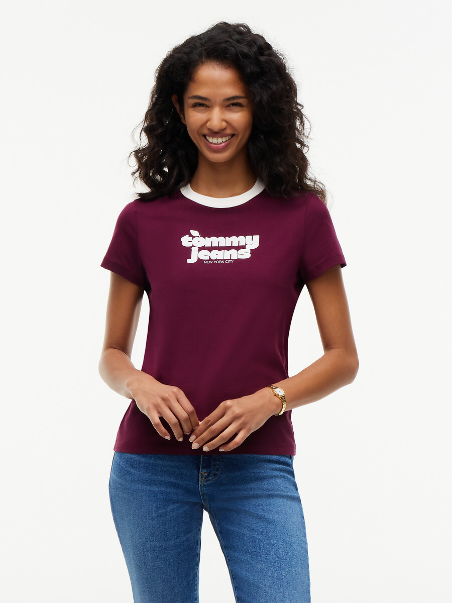 Tshirt col rond manches courtes, TOMMY JEANS