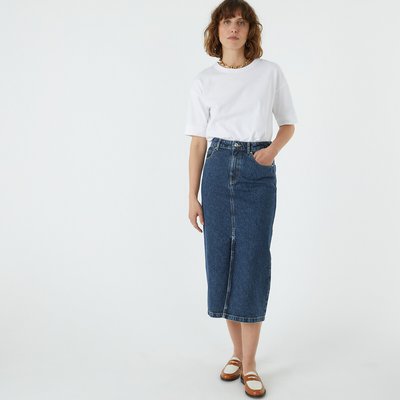 Denim Straight Midaxi Skirt LA REDOUTE COLLECTIONS