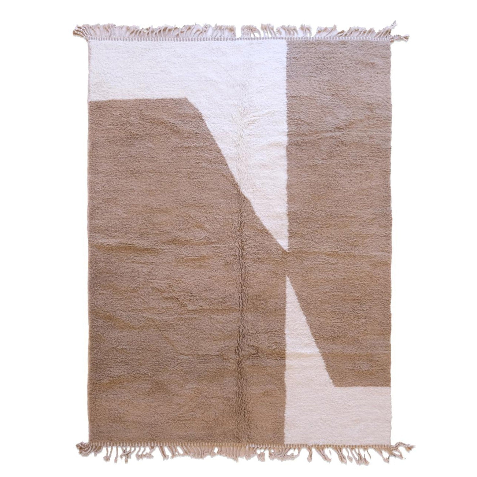 Tapis berbère original au style minimaliste en laine 248 x 350 cm, AFK LIVING