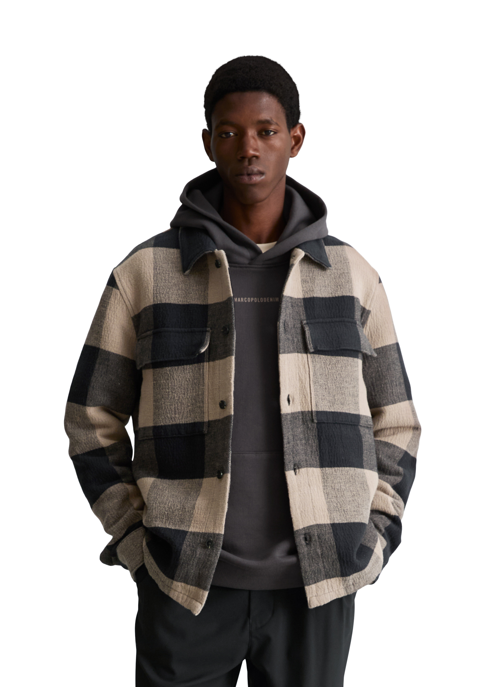 Surchemise coupe classique en pur coton biologique, MARC O’POLO DENIM