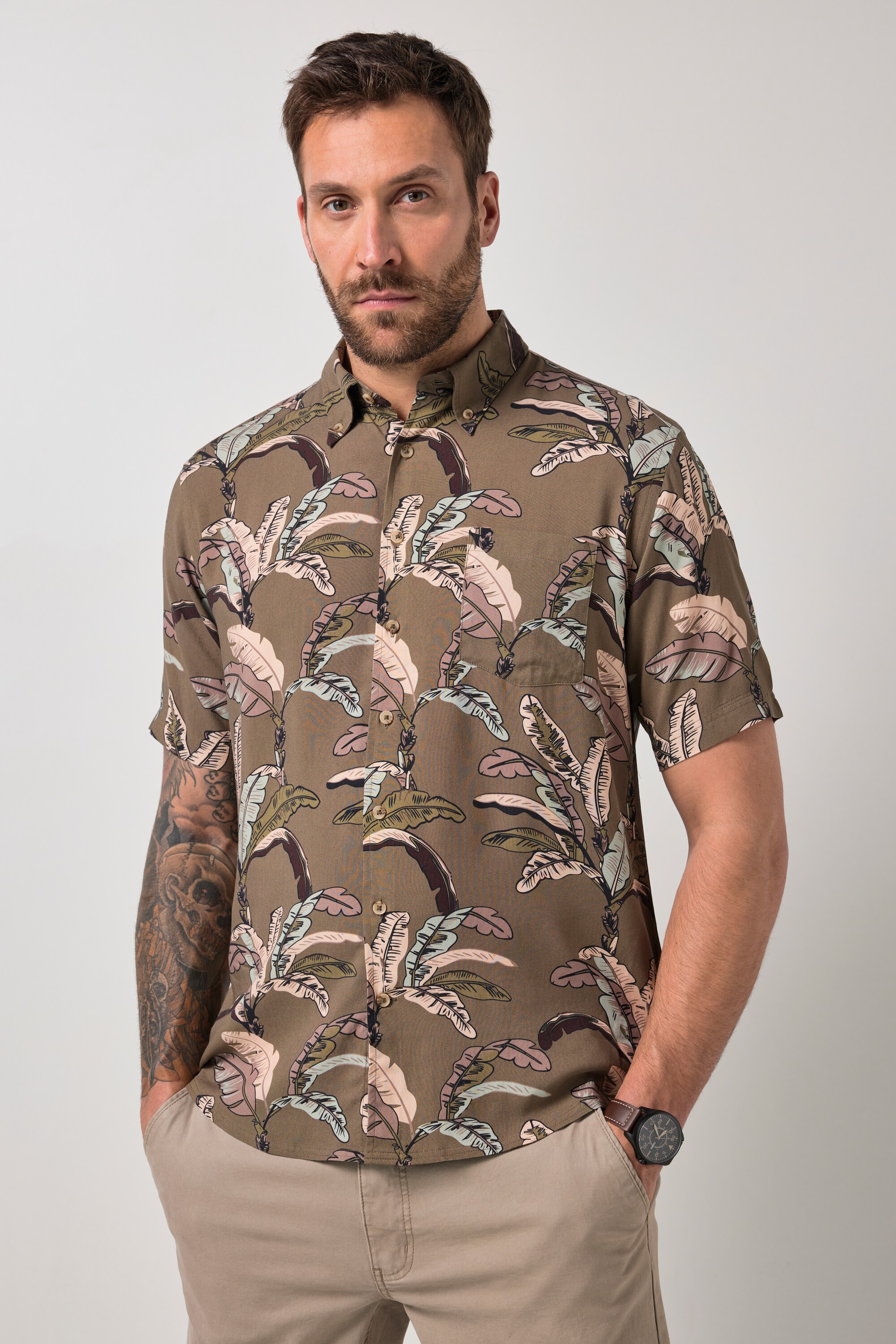 Chemise, manches courtes, viscose, JP1880