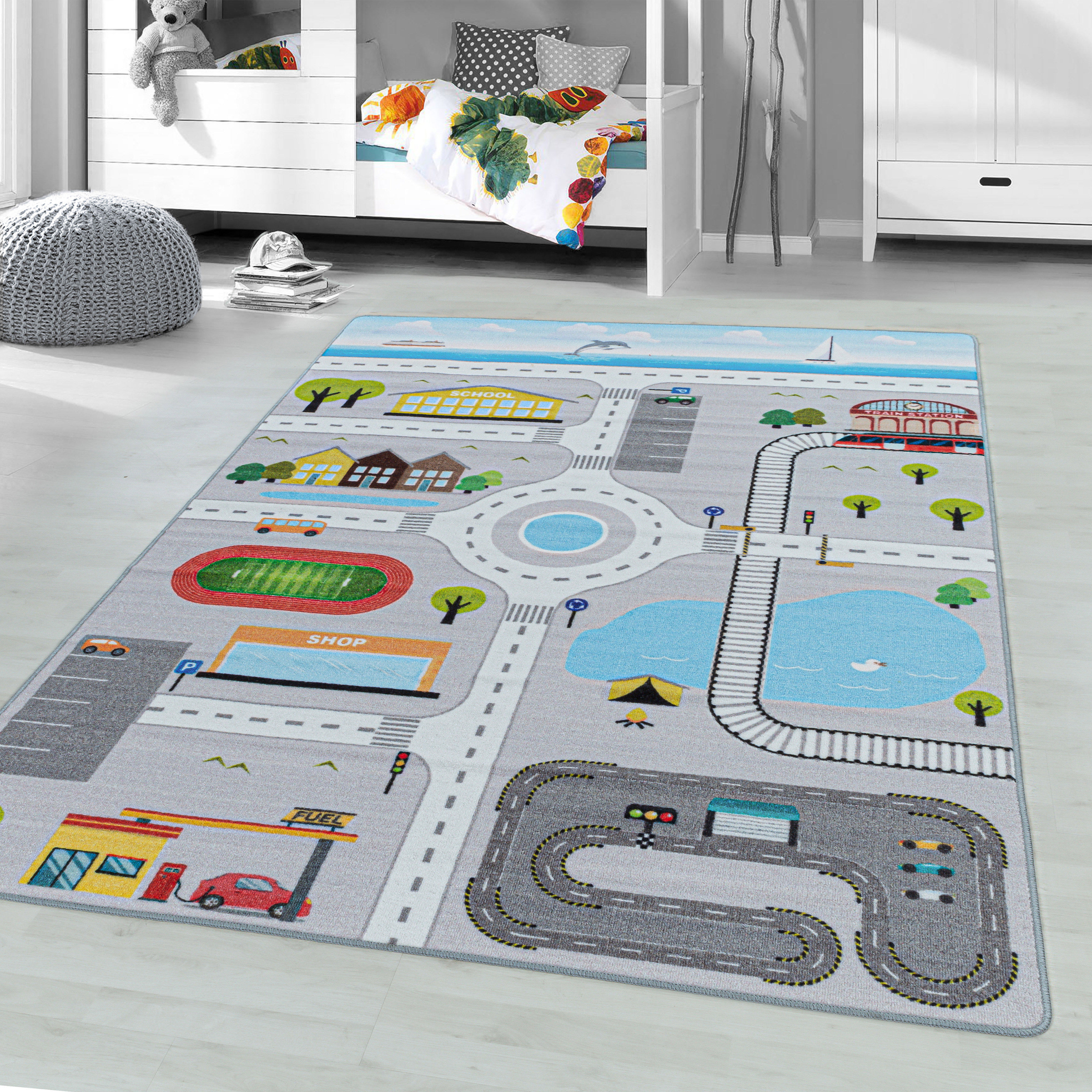 Tapis enfant circuit PLAY, NAZAR RUGS