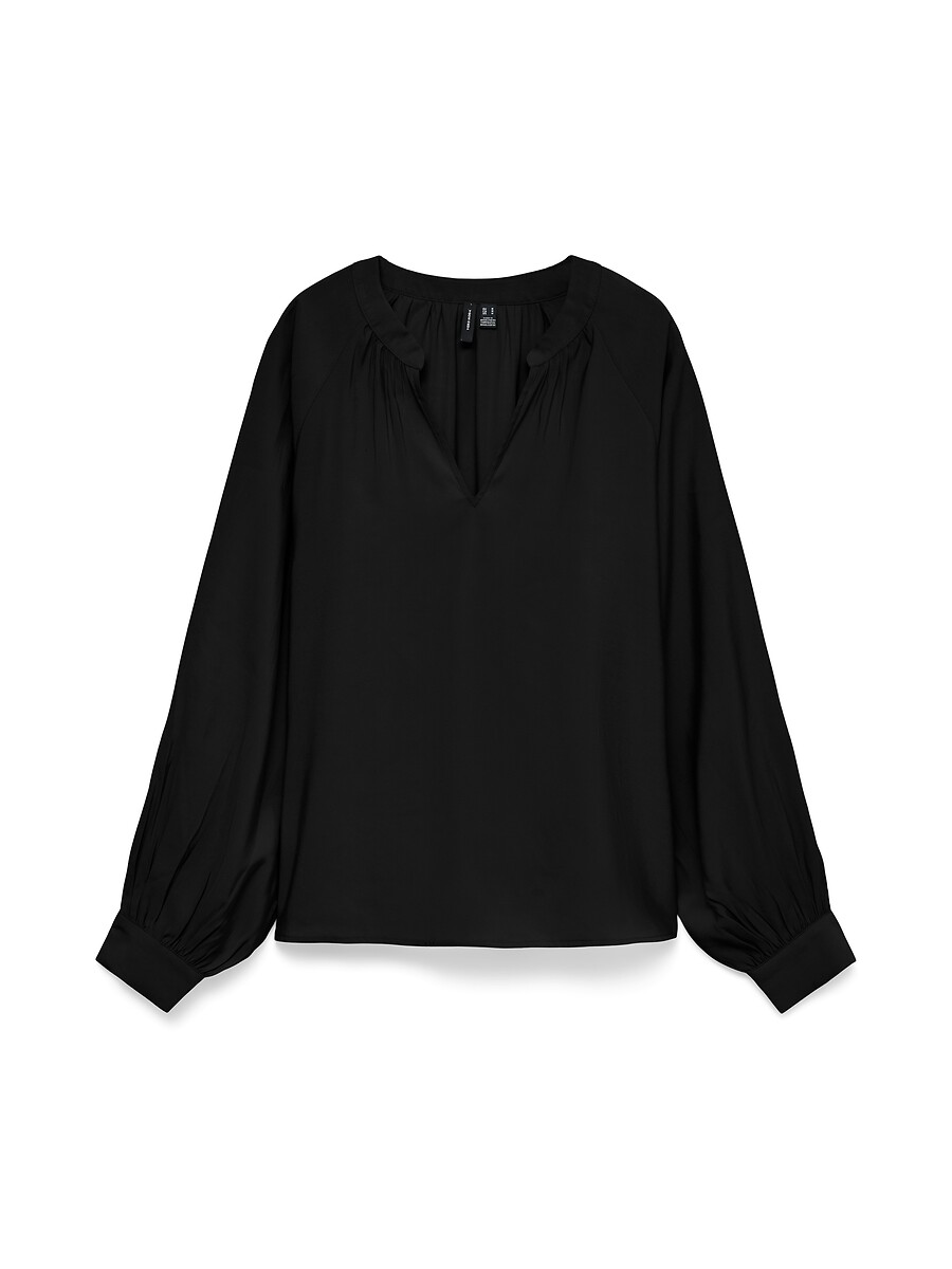 Chemisier manches longues col v, VERO MODA
