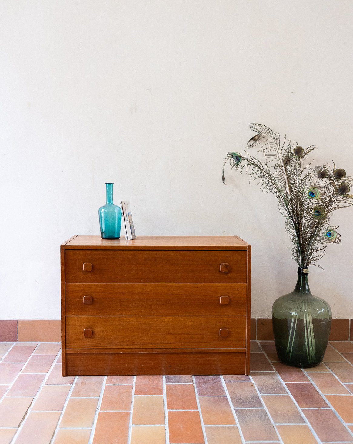 Commode aux poignées carrées Olga N°1058 - Bon état, DEBONGOUT