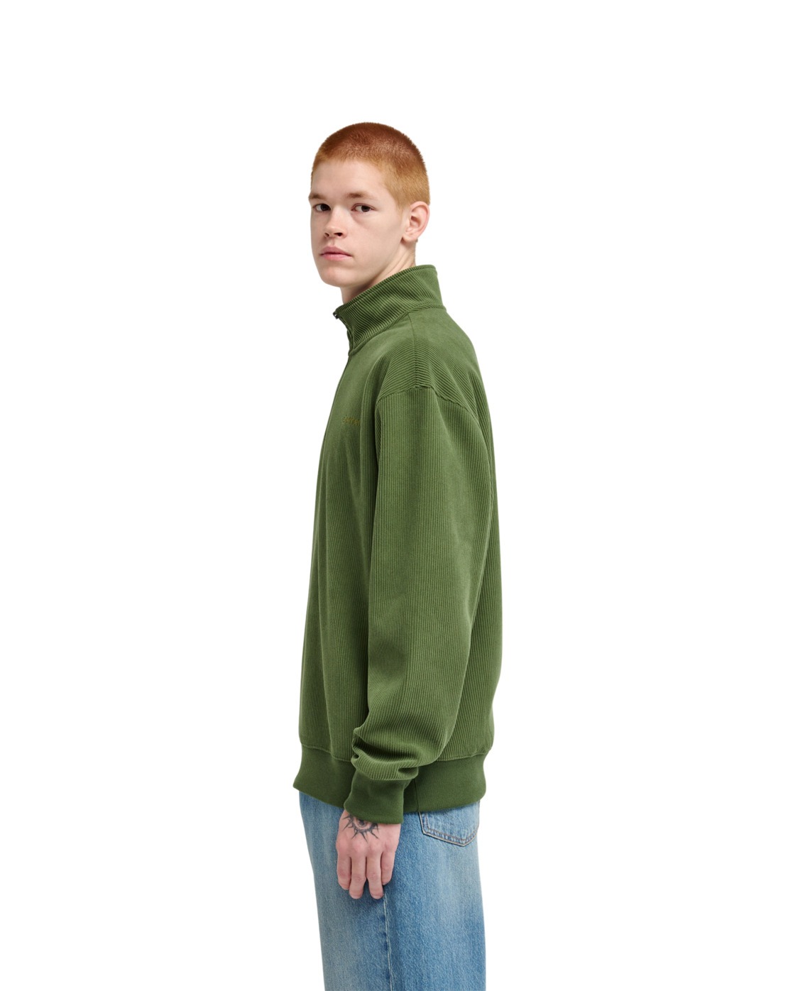 Sweat à 1/2 fermeture éclair LOWCASE CORDUROY, ELEMENT