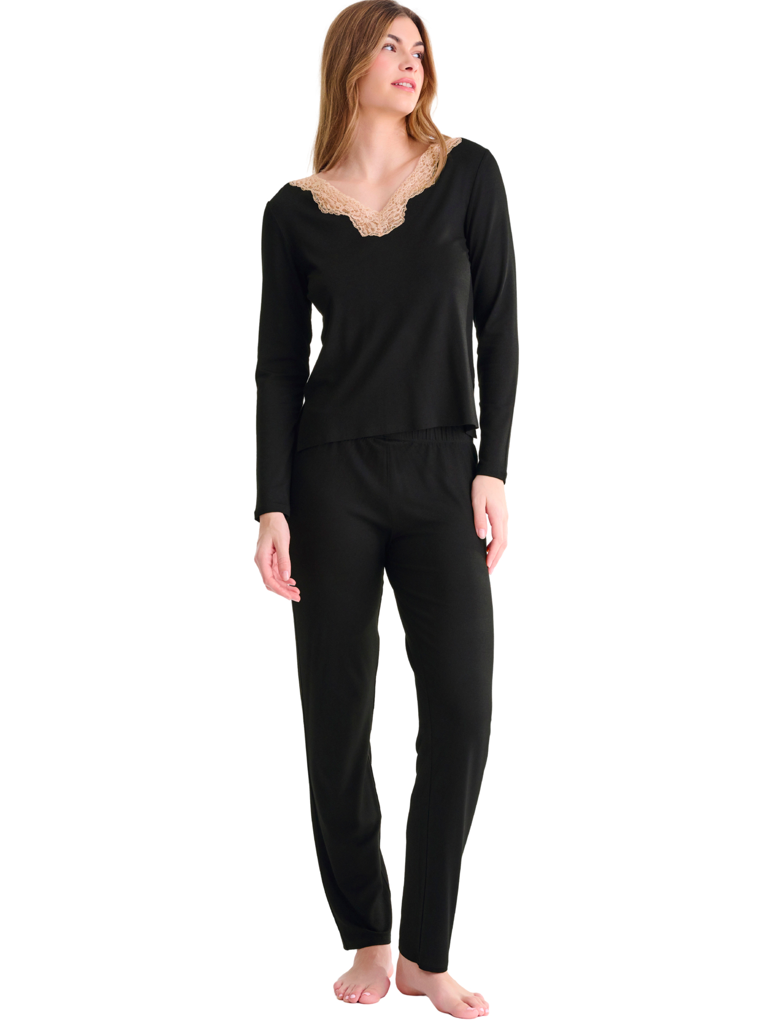 Pyjama pantalon top manches longues TANIA, LISCA