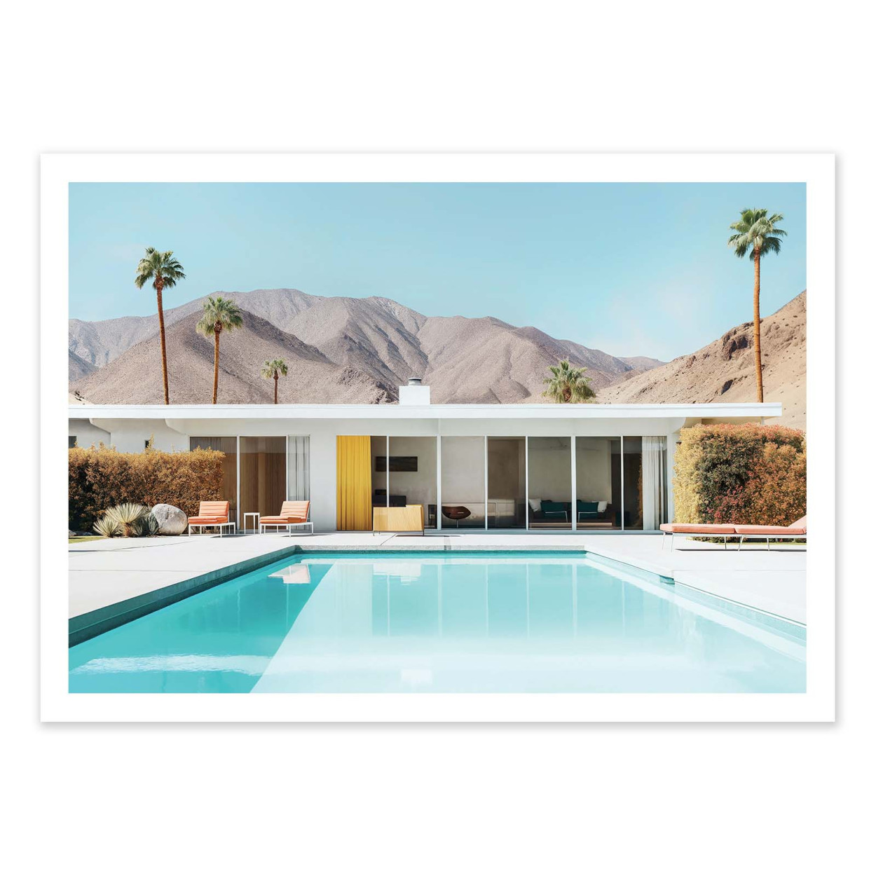 Affiche d'art - California Palm Springs - Philippe Hugonnard, WALL EDITIONS