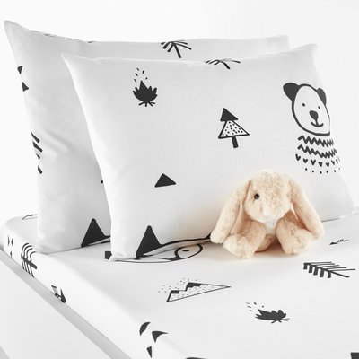 Forest Camp Animal 100% Cotton Cot Pillowcase LA REDOUTE INTERIEURS