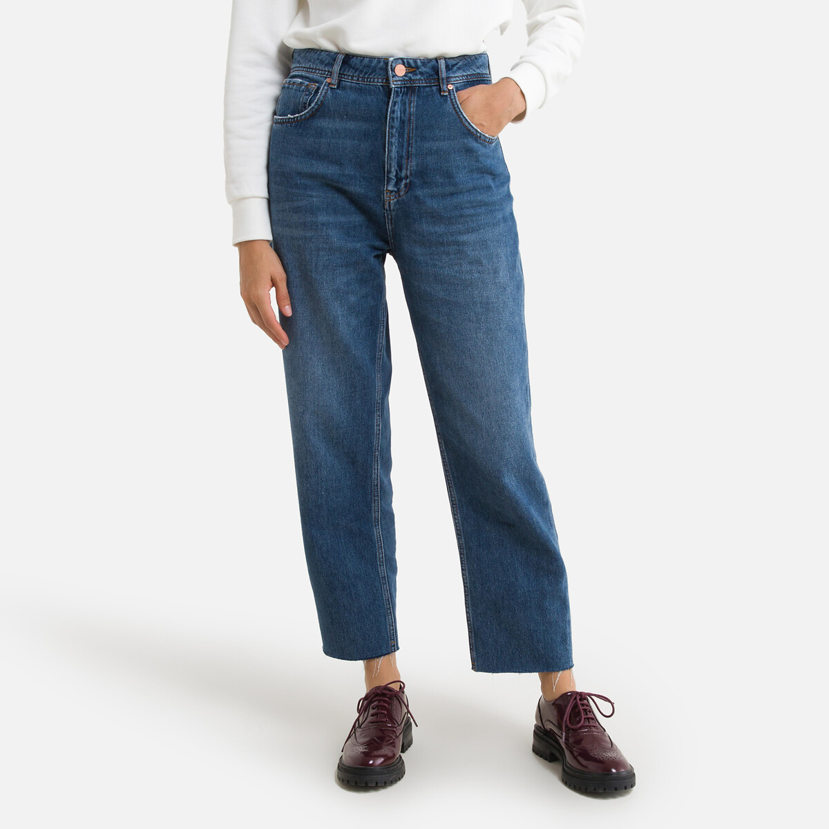 Niagara wide leg jeans with high waist, length 26