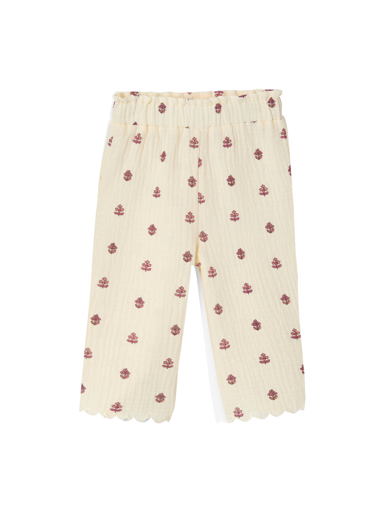Pantalon large gaze coton, VERTBAUDET