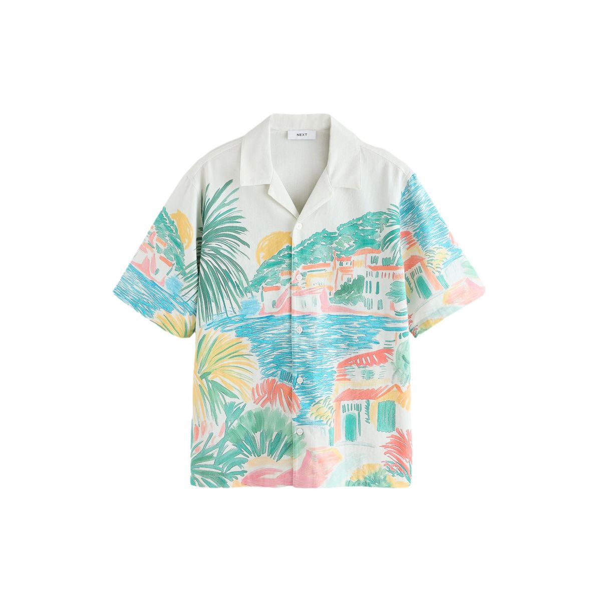 Chemise manches courtes à imprimé, NEXT