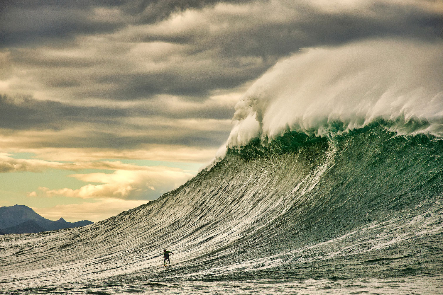 Tableau paysage ocean surf belharra, HEXOA