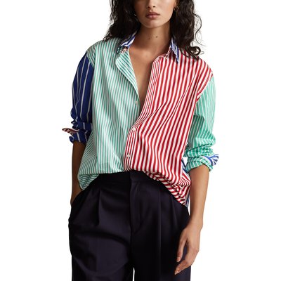 Рубашка прямая в разноцветную полоску POLO RALPH LAUREN