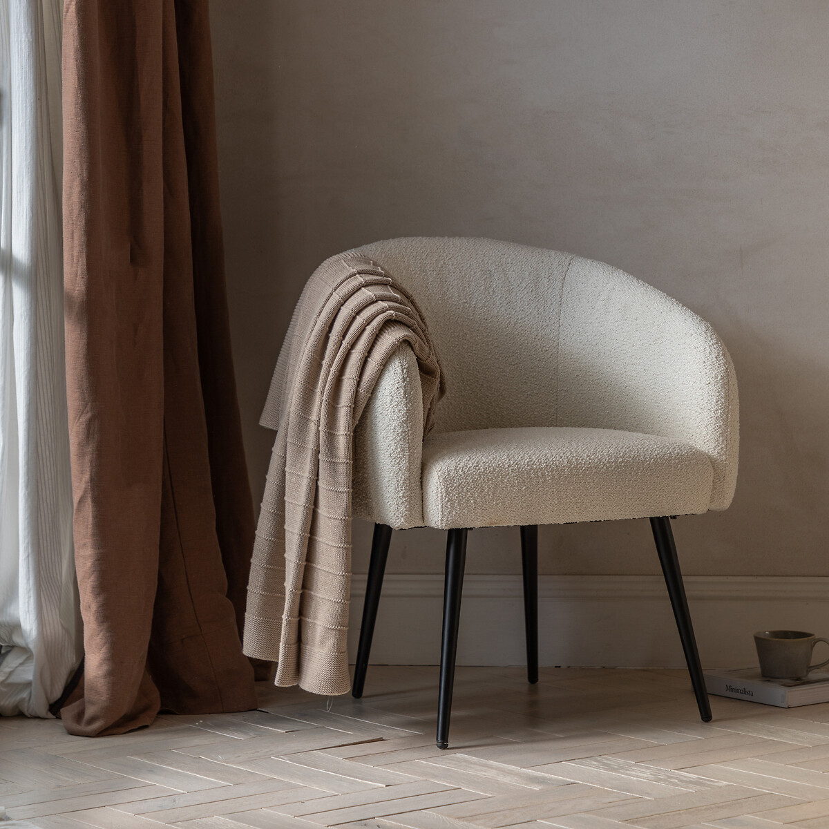 Abbott Bouclé Tub Chair, SO'HOME
