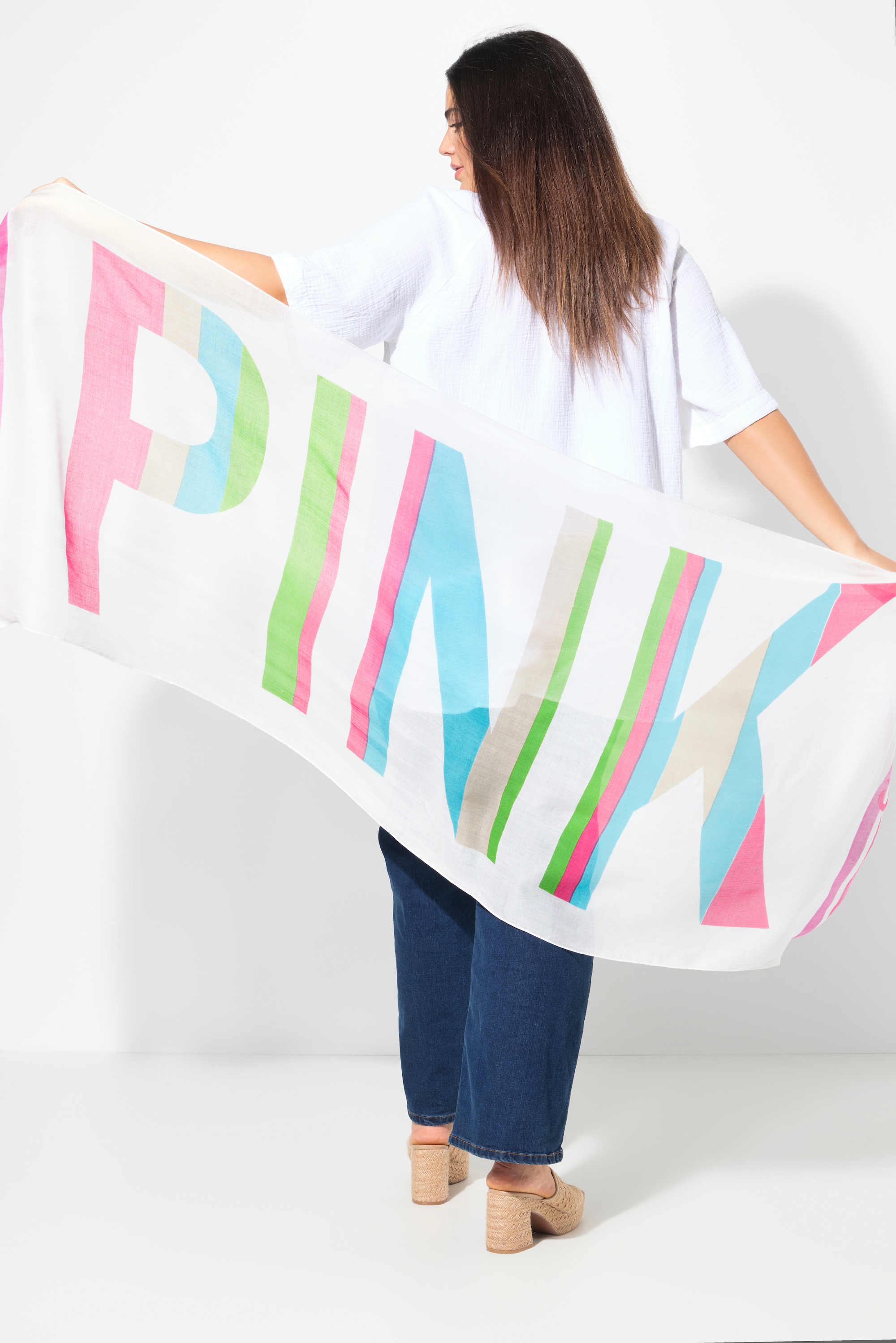 Foulard à grand imprimé Pink. Petits, ULLA POPKEN