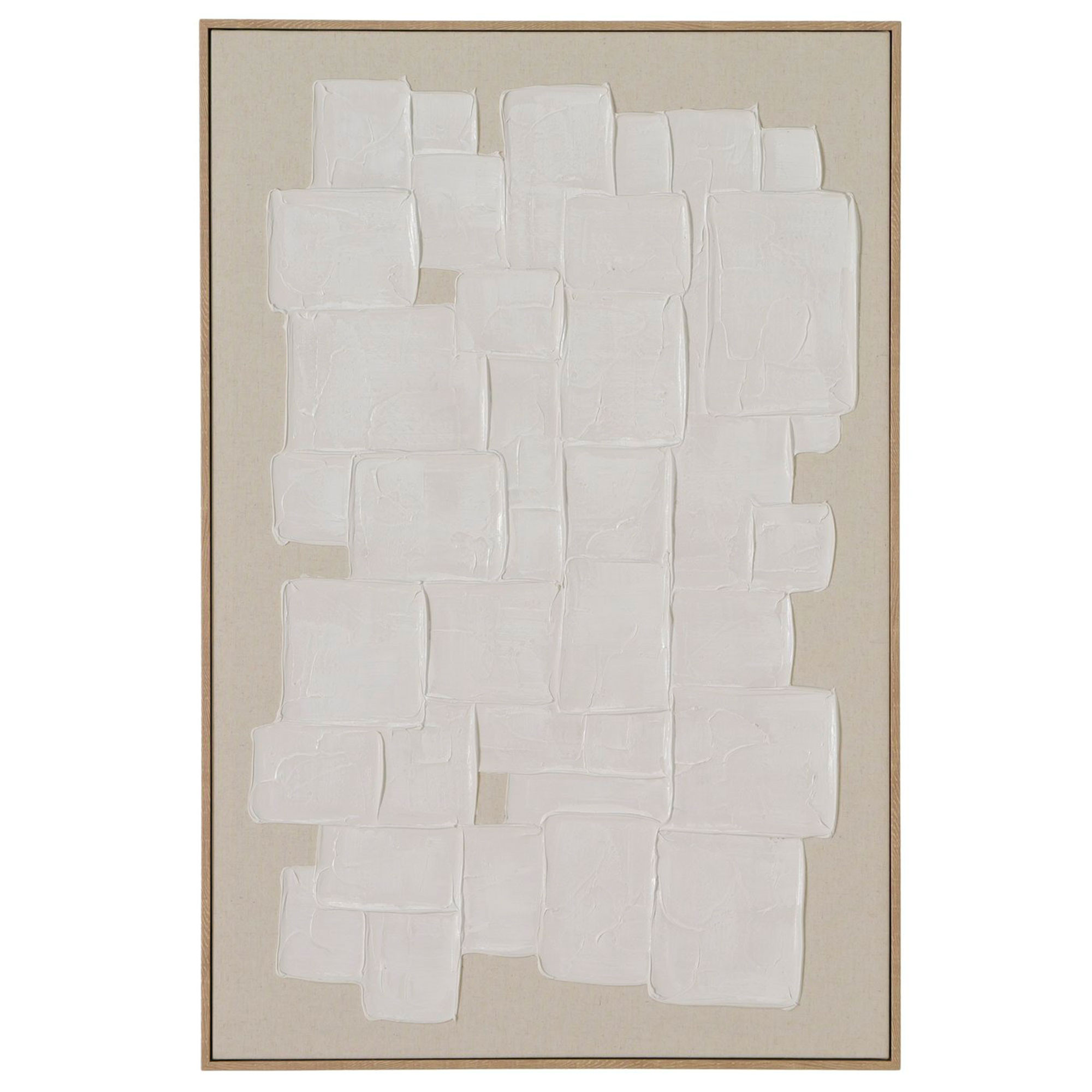 Tableau abstrait sur toile peint à la main 60x90x4cm, WADIGA