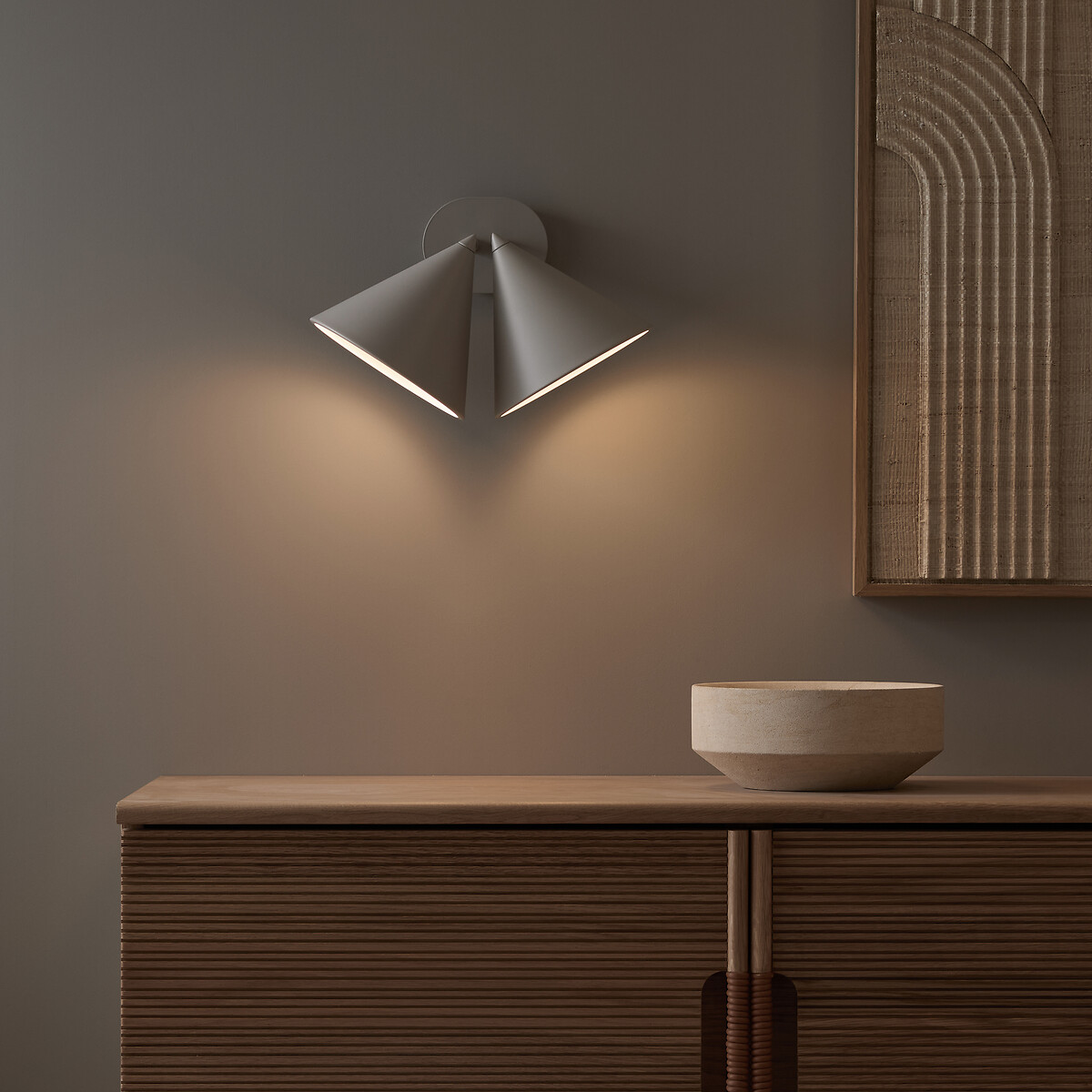 AM.PM Wandlamp met dubbele kegel, Moke
