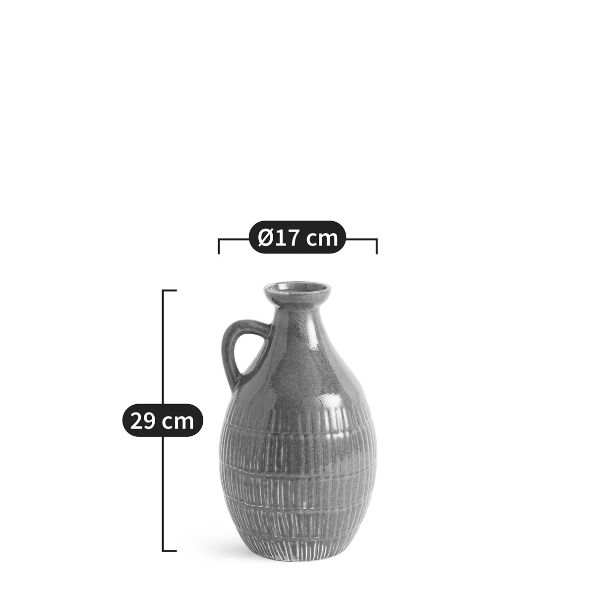 Vaso anfora decorativo in ceramica h29 cm, elie kaki La Redoute Interieurs