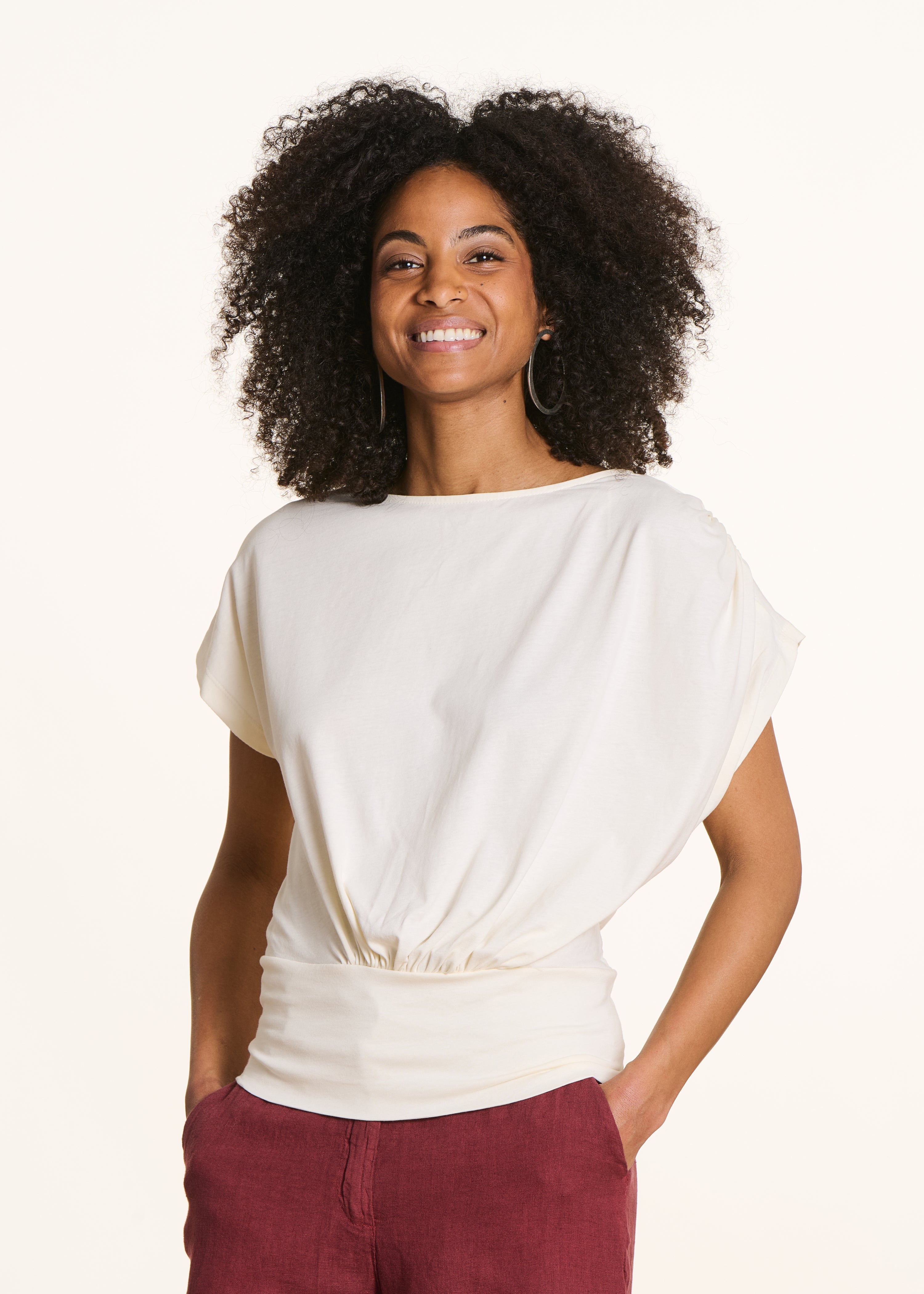 T-shirt manches courtes en coton biologique, LA FEE MARABOUTEE