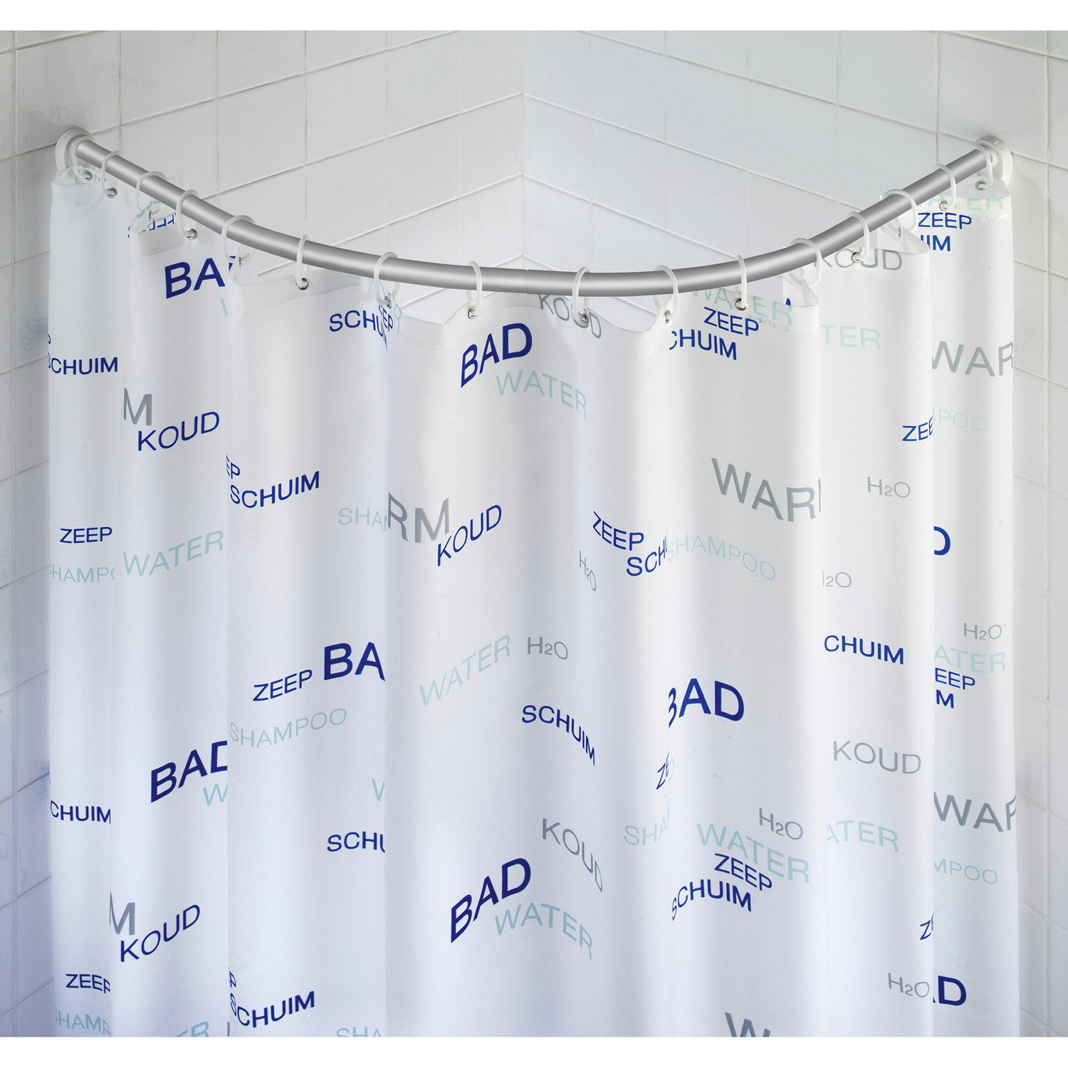 Barre De Douche Arquée - Inox, WENKO