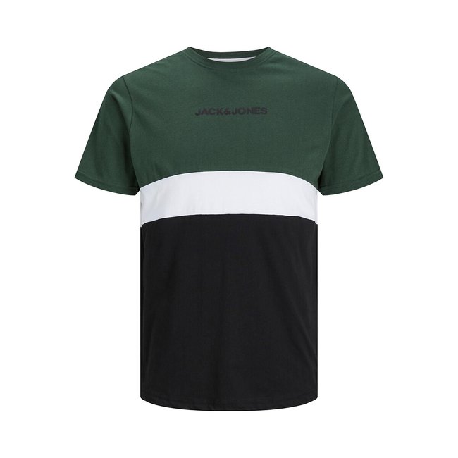 Jjereid colour block t-shirt in cotton with crew neck Jack & Jones | La ...