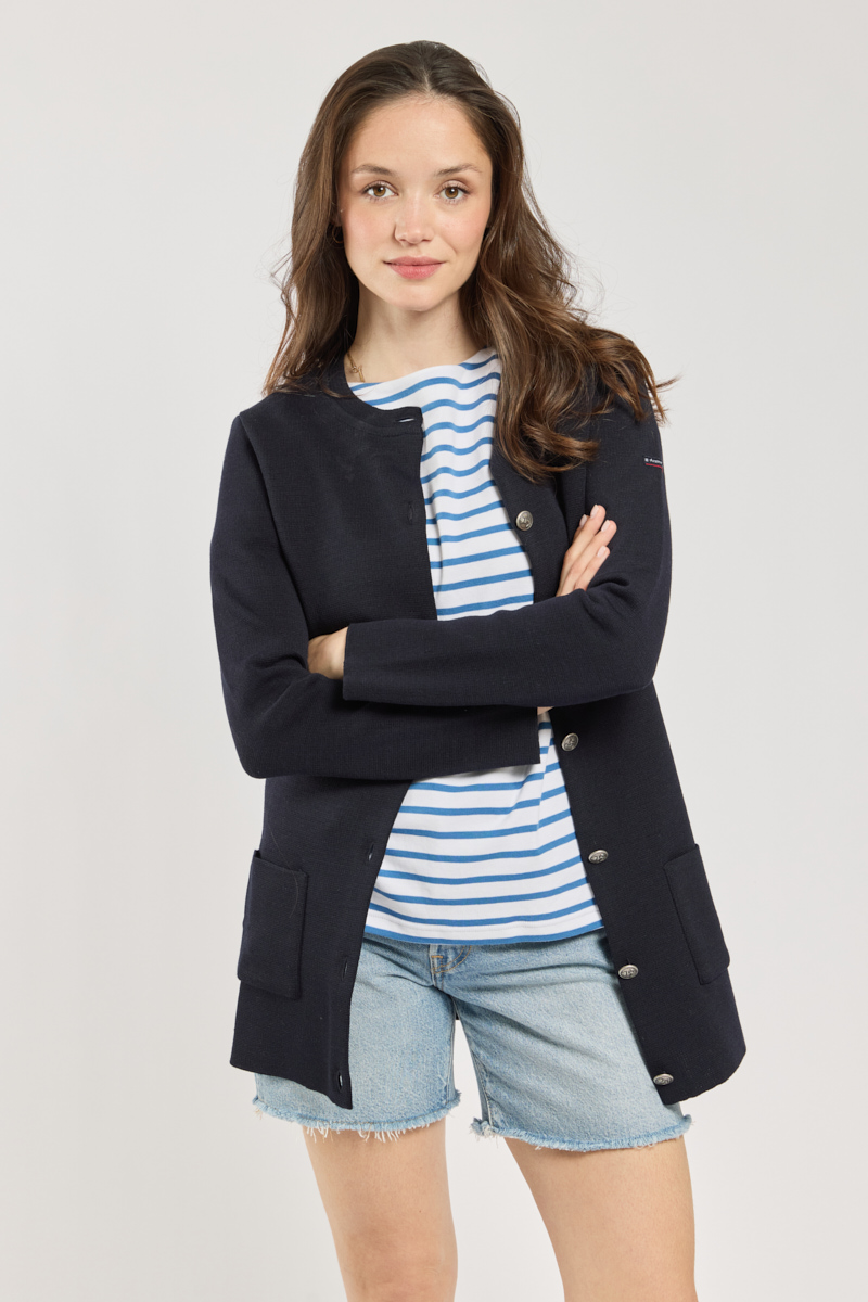 Veste longue en maille milano MELLAC, ARMOR-LUX