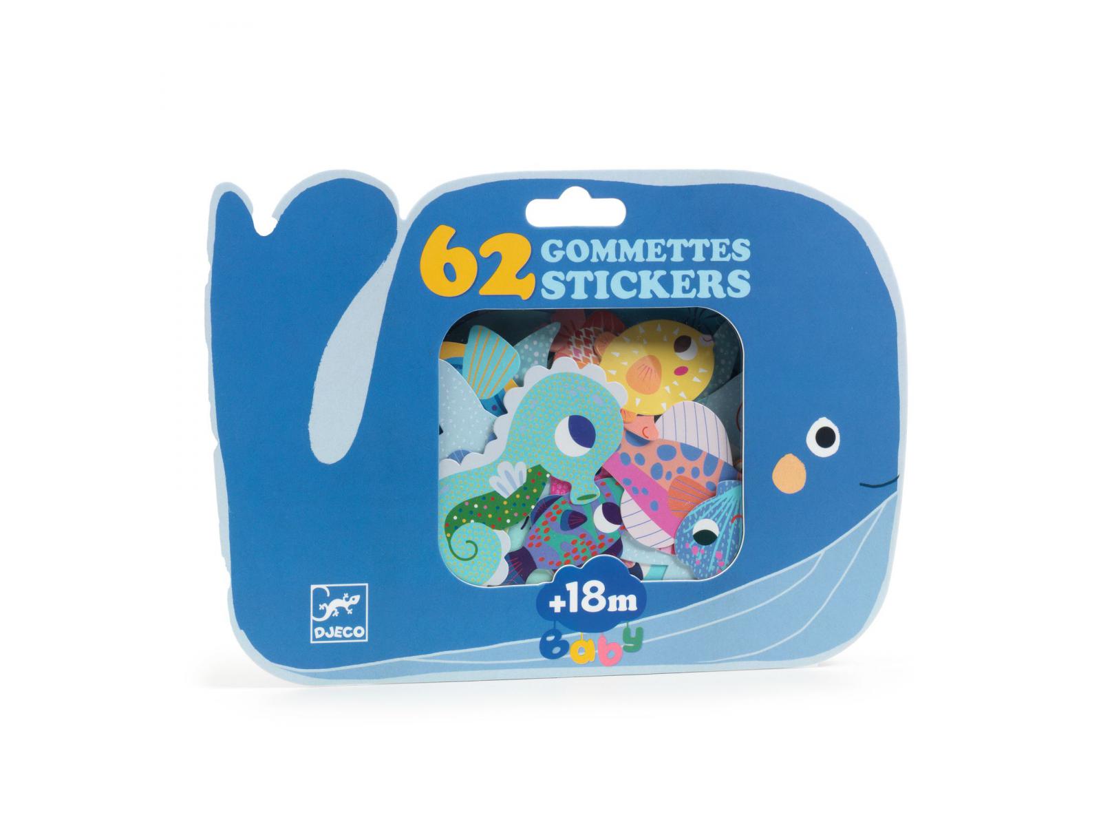 Stickers Animaux de la mer, DJECO