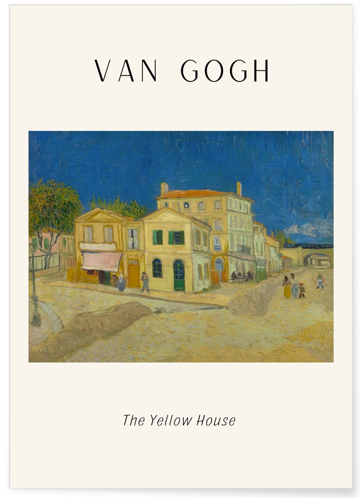 Affiche Van Gogh - The Yellow House, L'AFFICHERIE